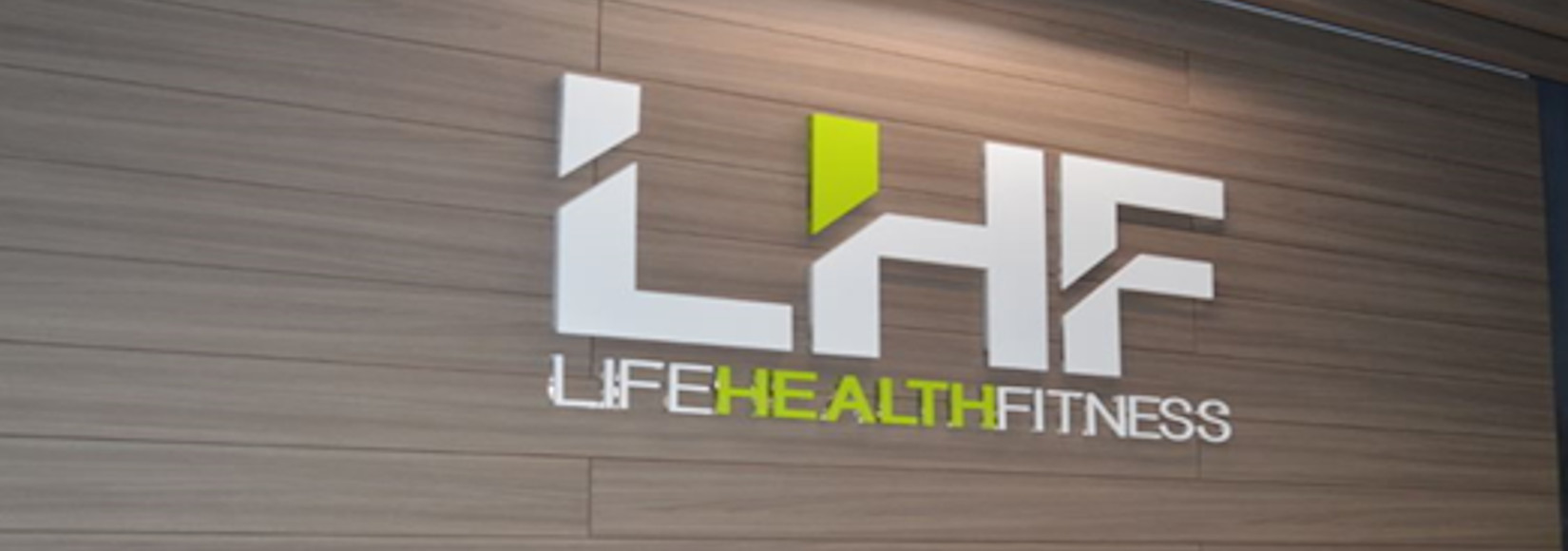 Life Health Fitness wall-mounted sign